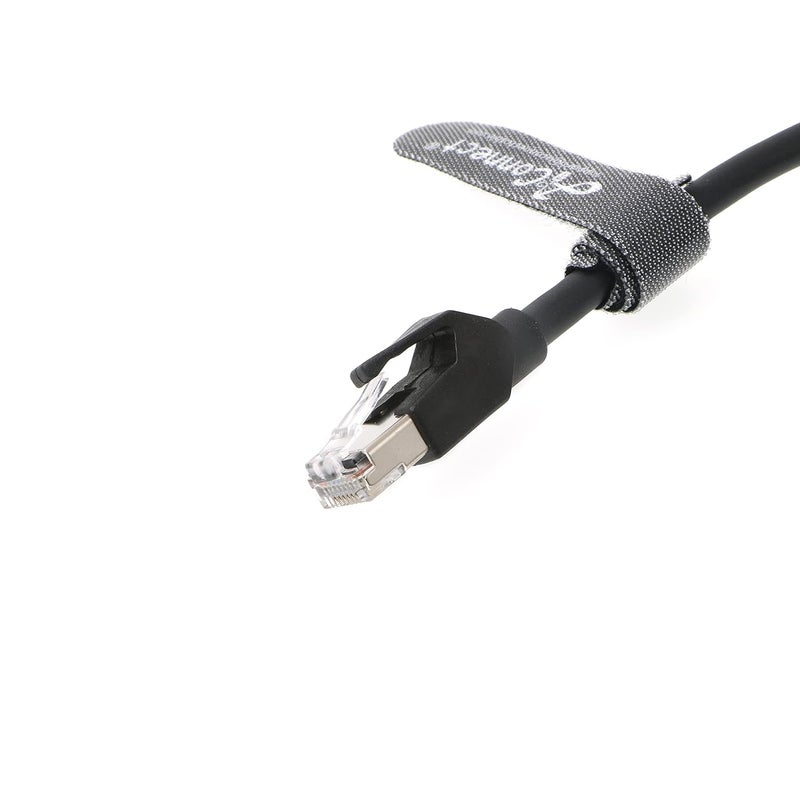 AConnect 4Pin-RJ45-Ethernet-Industrial-Cat5e-Cable D-Code M12 4 Pin Male to RJ45 Male Cat5e High Flex Ethernet Shielded Cable Industrial Field-wireable Machinery Sensor Camera 3.3Ft|1M - Image 4